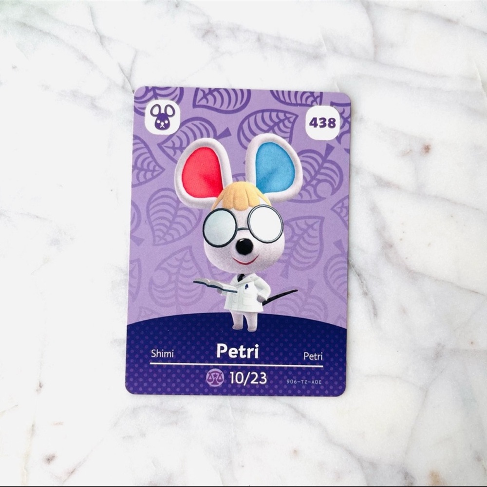 Nintendo Animal Crossing Petri 438 amiibo card Brand New